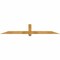 Ekena Millwork Eugene Rough Sawn Timber Gable Bracket, Western Red Cedar, 84"W x 14"H x 4"D x 4"F, 4/12 Pitch GBW084X14X0404EUG00RWR - alternate 1